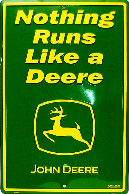 Tin Sign John Deere Nothing Runs Like A Deere Wholesale Drop Ship