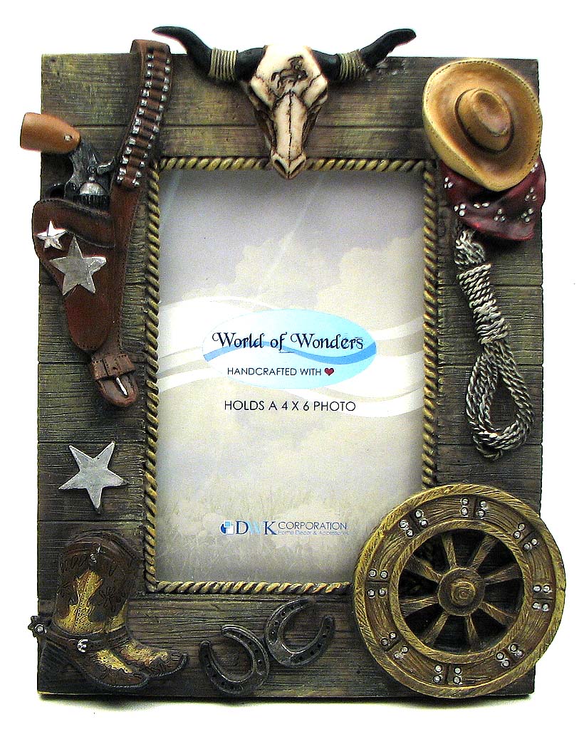 Cowboy Western View Photo Frame Whole Drop Ship Cowboy Western View Photo Frame
