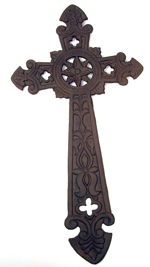 Large Cast Iron Cross Wall Hanger