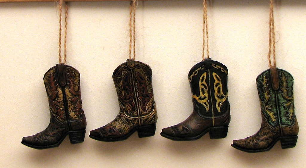 cowboy boot ornament